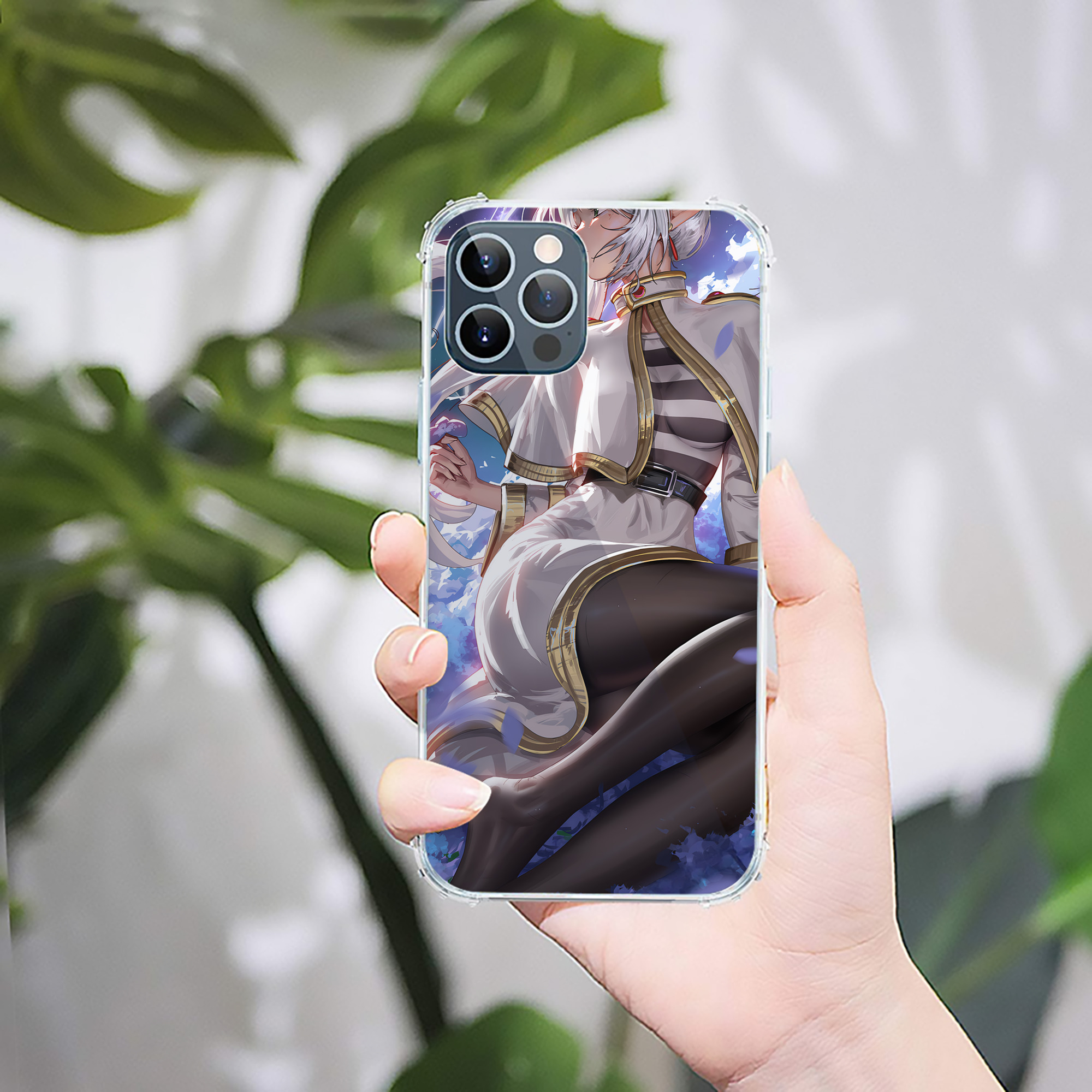 （画像用） 葬送のフリーレン Frieren 【iPhone 12シリーズ対応】透明スマホケース（クリアソフトケース）